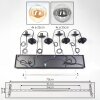 Gastor Lámparas suspendidas, Luminarias esféricas, Lámparas colgantes Colores ámbar, Transparente, Ahumado, 8 luces