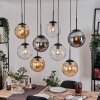 Gastor Lámparas suspendidas, Luminarias esféricas, Lámparas colgantes Colores ámbar, Transparente, Ahumado, 8 luces