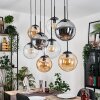 Gastor Lámparas suspendidas, Luminarias esféricas, Lámparas colgantes Colores ámbar, Transparente, Ahumado, 8 luces