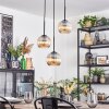 Koyoto Lámparas suspendidas, Luminarias esféricas, Lámpara colgante de clúster 30 cm Colores ámbar, 3 luces