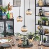 Koyoto Lámparas suspendidas, Luminarias esféricas, Lámpara colgante de clúster 30 cm Colores ámbar, 3 luces