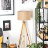 Soungou Lámpara de pie Crudo, Negro, 1 luz