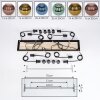 Koyoto Lámparas suspendidas, Luminarias esféricas, Lámparas colgantes Crudo, Negro, 8 luces