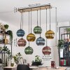 Koyoto Lámparas suspendidas, Luminarias esféricas, Lámparas colgantes Crudo, Negro, 8 luces