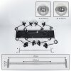 Gastor Lámparas suspendidas, Luminarias esféricas, Lámparas colgantes Transparente, Ahumado, 8 luces