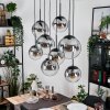 Gastor Lámparas suspendidas, Luminarias esféricas, Lámparas colgantes Transparente, Ahumado, 8 luces