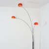 Nikkala Lámpara de pie Cromo, Blanca, 3 luces