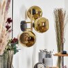 Koyoto Luminarias esféricas, Apliques dorado, Negro, 3 luces