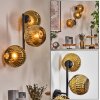 Ripoll Luminarias esféricas, Apliques dorado, 3 luces