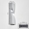 Halan Aplique de exterior, Lámpara Up & Down, Apliques LED Plata, 2 luces