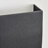 Halan Aplique de exterior, Lámpara Up & Down, Apliques LED Negro, 2 luces