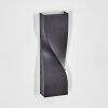 Halan Aplique de exterior, Lámpara Up & Down, Apliques LED Negro, 2 luces