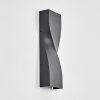 Halan Aplique de exterior, Lámpara Up & Down, Apliques LED Negro, 2 luces
