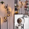 Koyoto Lámpara de pie 31 cm Cromo, Ahumado, 6 luces