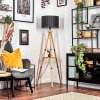 Soungou Lámpara de pie Crudo, Negro, 1 luz