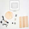 Soungou Lámpara de pie Crudo, Negro, 1 luz