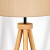 Soungou Lámpara de pie Crudo, Negro, 1 luz