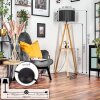 Soungou Lámpara de pie Crudo, Negro, 1 luz