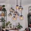 Gastor Lámparas suspendidas, Luminarias esféricas, Lámparas colgantes Colores ámbar, Transparente, Ahumado, 8 luces
