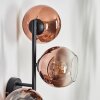 Koyoto Luminarias esféricas, Apliques Transparente, Color cobre, 3 luces