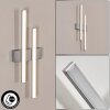 Glara Aplique de exterior, Apliques LED Plata, 2 luces