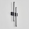 Glara Aplique de exterior, Apliques LED Negro, 2 luces