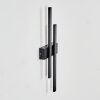 Glara Aplique de exterior, Apliques LED Negro, 2 luces