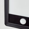 Harel Aplique de exterior, Panel, Apliques LED Negro, 1 luz, Sensor de movimiento