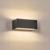 Lanor Aplique de exterior, Lámpara Up & Down, Apliques LED Negro, 1 luz