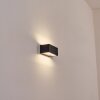 Lanor Aplique de exterior, Lámpara Up & Down, Apliques LED Negro, 1 luz