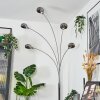 Nikkala Lámpara de pie Cromo, Blanca, 5 luces