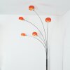 Nikkala Lámpara de pie Cromo, Blanca, 5 luces
