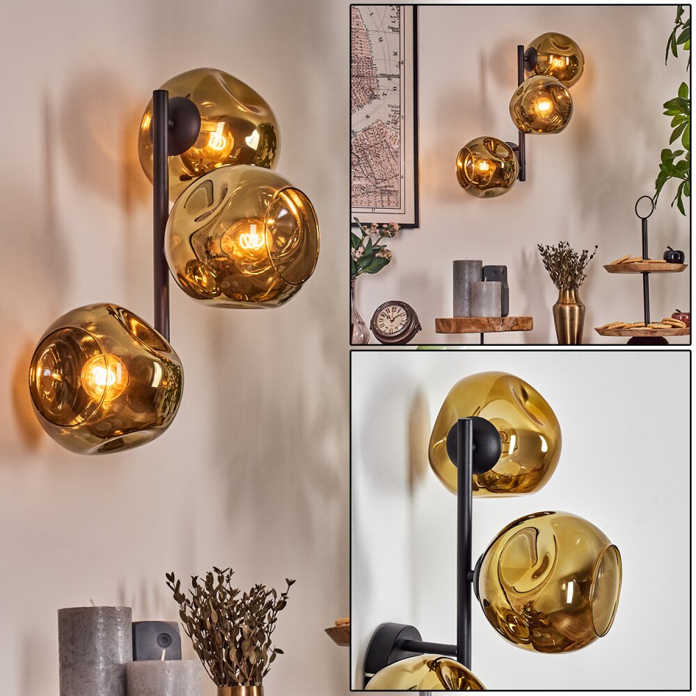 Ripoll Luminarias esféricas, Apliques dorado, 3 luces main product photo