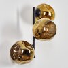Ripoll Luminarias esféricas, Apliques dorado, 3 luces