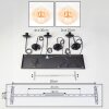 Gastor Lámparas suspendidas, Luminarias esféricas, Lámparas colgantes Colores ámbar, Transparente, 6 luces
