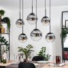 Gastor Lámparas suspendidas, Luminarias esféricas, Lámparas colgantes Transparente, Ahumado, 6 luces