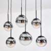 Gastor Lámparas suspendidas, Luminarias esféricas, Lámparas colgantes Transparente, Ahumado, 6 luces