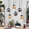 Gastor Lámparas suspendidas, Luminarias esféricas, Lámparas colgantes Colores ámbar, Ahumado, 6 luces