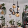 Gastor Lámparas suspendidas, Luminarias esféricas, Lámparas colgantes Colores ámbar, Transparente, Ahumado, 6 luces