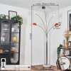 Nikkala Lámpara de pie Cromo, Blanca, 5 luces