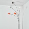 Nikkala Lámpara de pie Cromo, Blanca, 5 luces