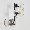 Koyoto Luminarias esféricas, Apliques Transparente, 3 luces