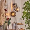 Koyoto Luminarias esféricas, Apliques Cromo, Transparente, Ahumado, 3 luces