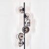 Koyoto Lámpara de pie 31 cm Cromo, Transparente, Ahumado, 6 luces
