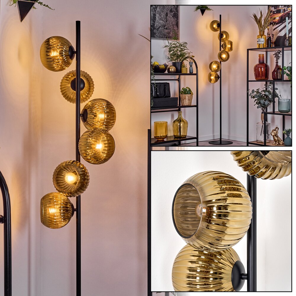 Koyoto Lámpara de pie 31 cm dorado, 6 luces main product photo