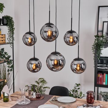 Gastor Lámparas suspendidas, Luminarias esféricas, Lámparas colgantes Ahumado, 6 luces