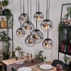 Gastor Lámparas suspendidas, Luminarias esféricas, Lámparas colgantes Transparente, Ahumado, 8 luces