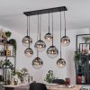 Gastor Lámparas suspendidas, Luminarias esféricas, Lámparas colgantes Transparente, Ahumado, 8 luces