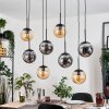 Gastor Lámparas suspendidas, Luminarias esféricas, Lámparas colgantes Colores ámbar, Ahumado, 8 luces