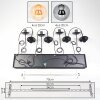 Gastor Lámparas suspendidas, Luminarias esféricas, Lámparas colgantes Colores ámbar, Ahumado, 8 luces